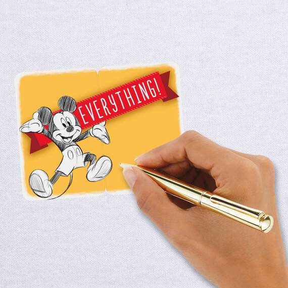 3.25" Mini Disney Mickey Mouse You're Great Card, , large image number 7
