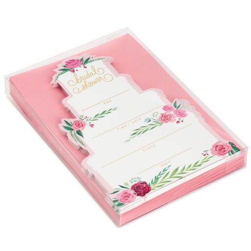Wedding Cake Bridal Shower Invitations, Pack of 20, 