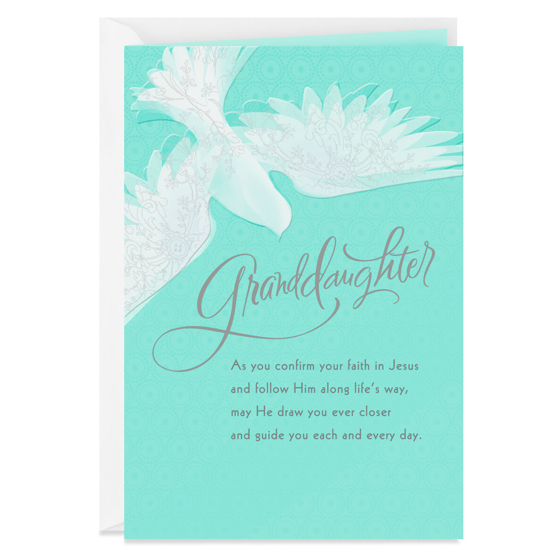 May He Draw You Ever Closer Confirmation Card for Granddaughter