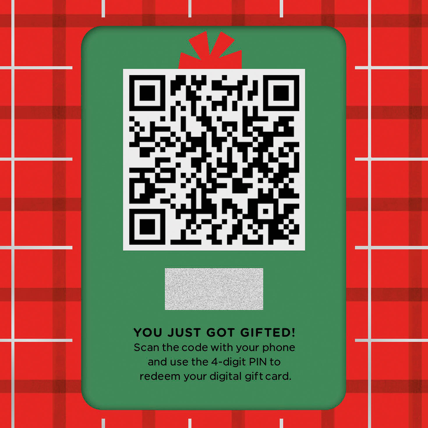 Traditional Santa Digital Gift Card Christmas Card gift card QR code image number 7