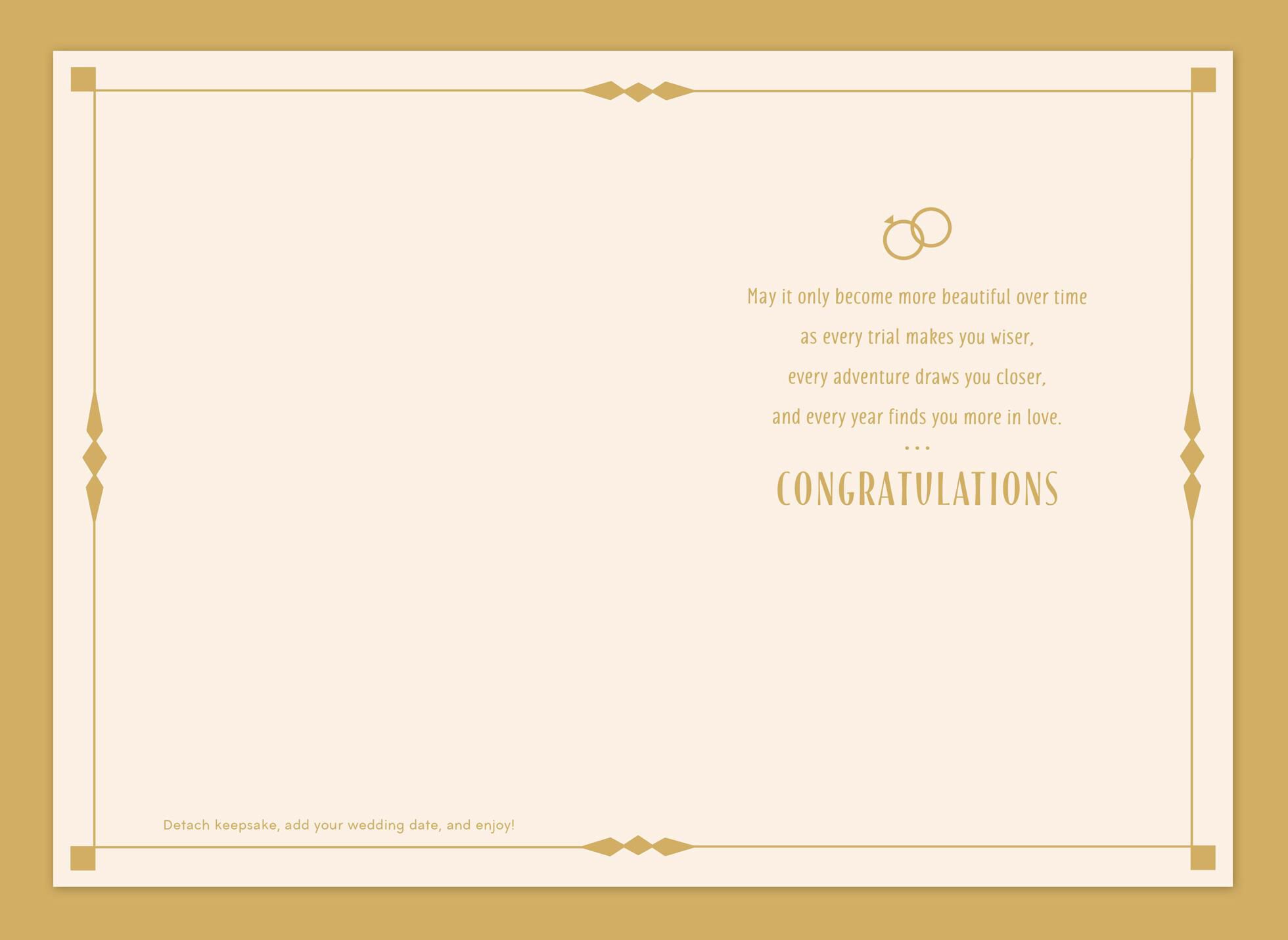 Just the Beginning of Your Story Wedding Card