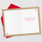 Nordic Reindeer and Snowflakes on Red Christmas Card Open card with envelope image number 3