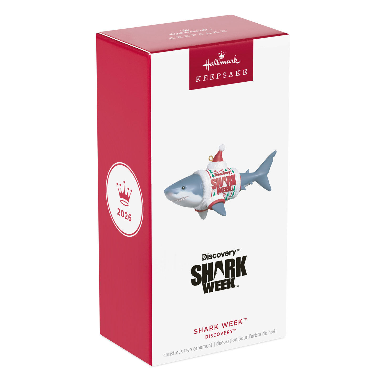Shark Week Shark in Sweater Keepsake Ornament Package Front image number 7