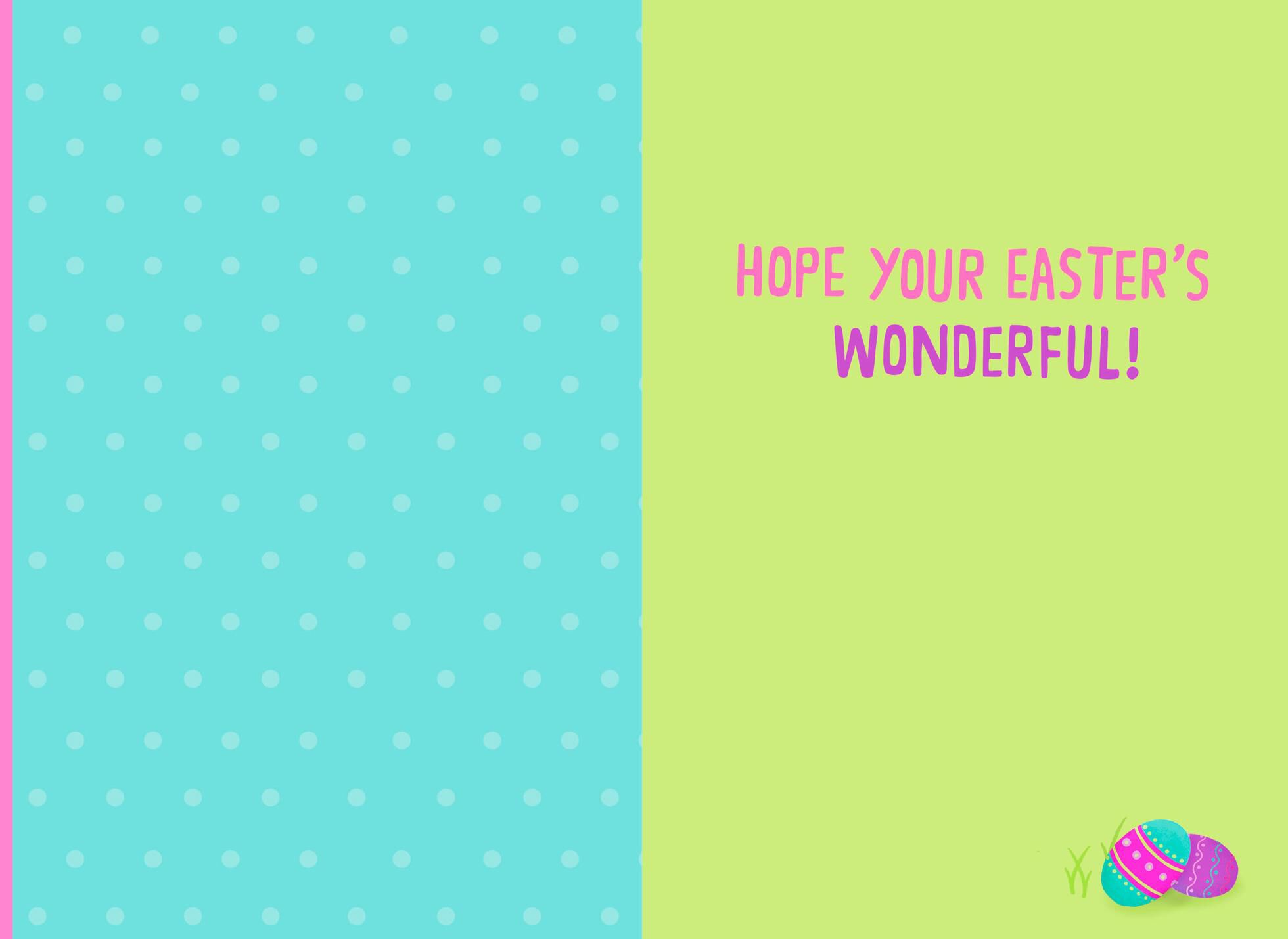 Fuzzy Chick Make Life Happy Easter Card for Kids