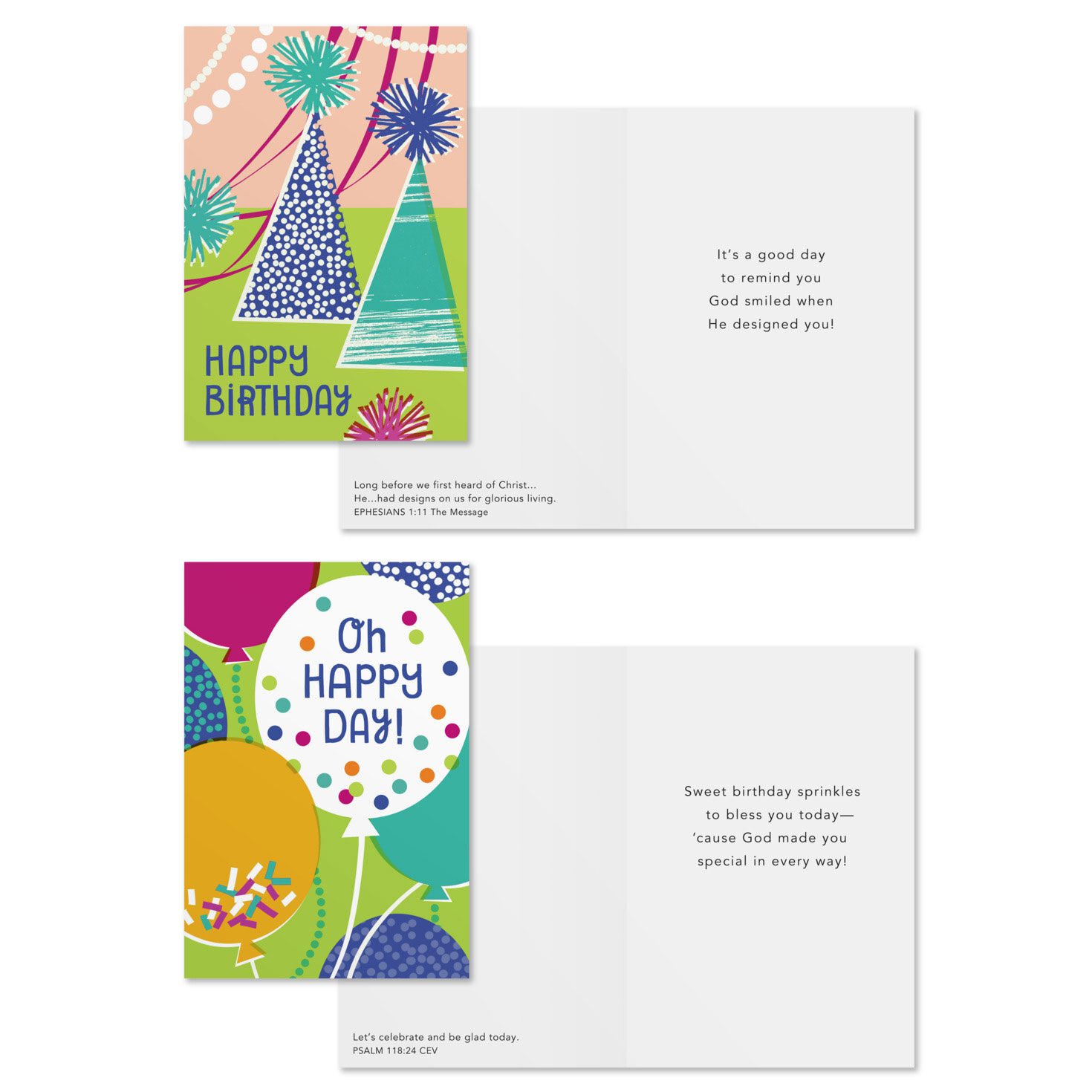 Oh Happy Day DaySpring Birthday Cards Assortment Card Front with Sentiment image number 3