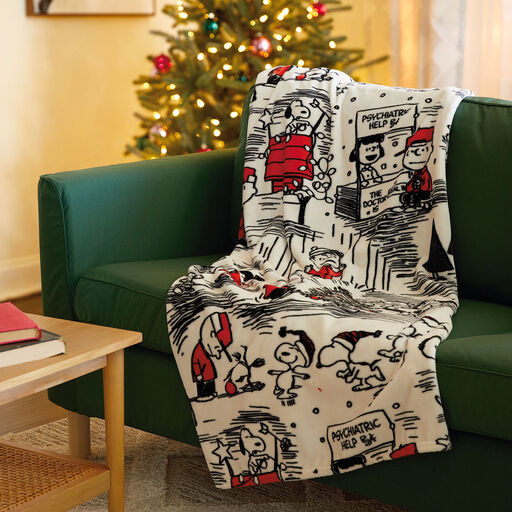 Peanuts® Gang Holiday Sketch Throw Blanket, 50x60, 
