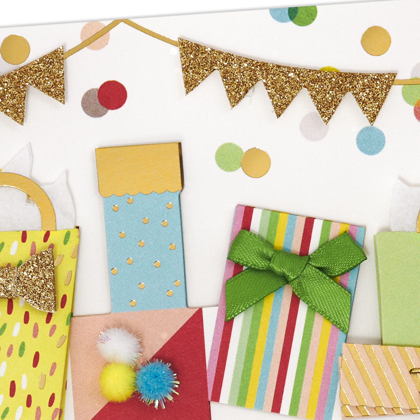 Collection of Wrapped Presents Birthday Card Card Front Detail image number 4