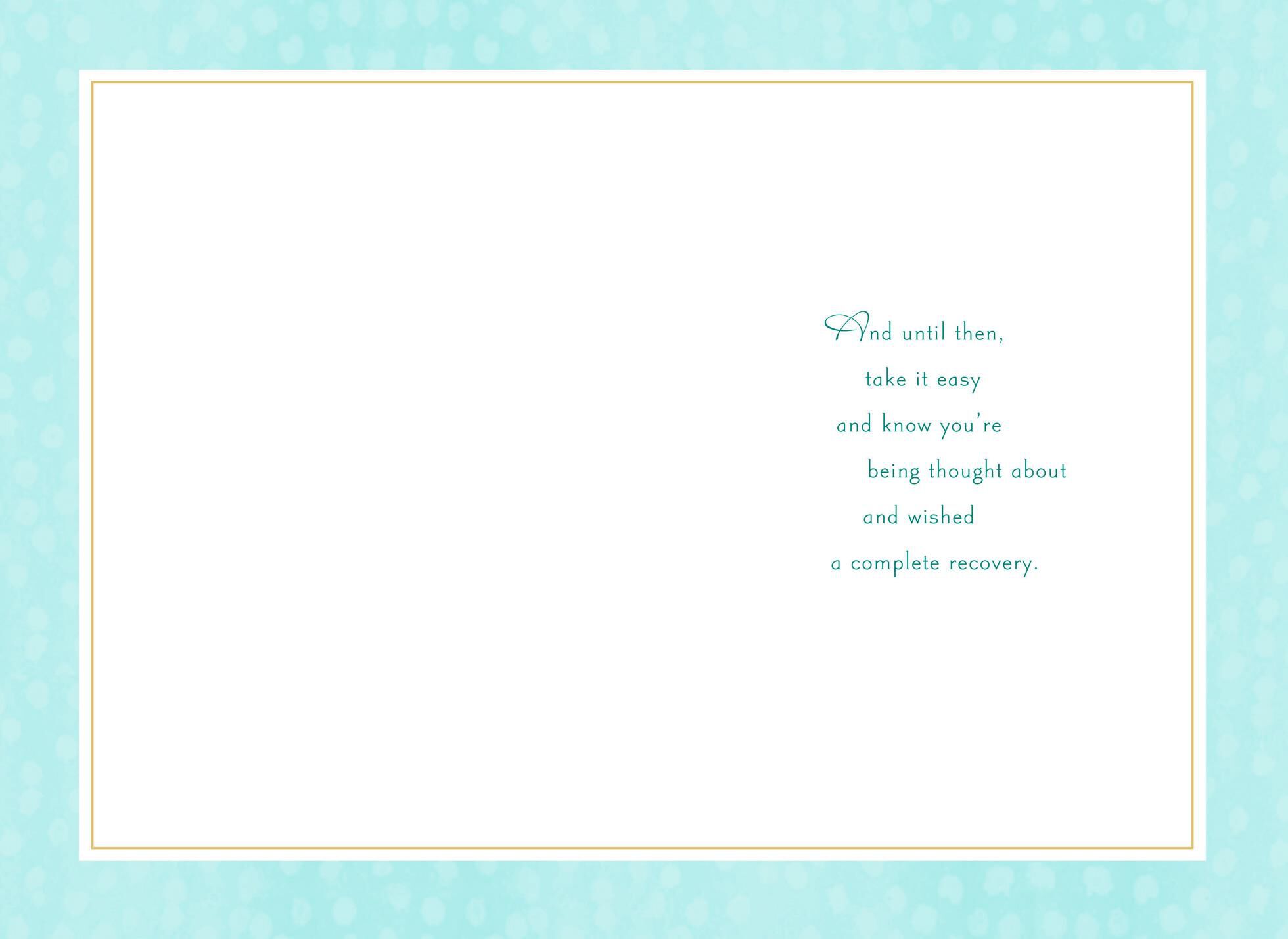 Butterflies and Flower Healing Takes Time Get Well Card