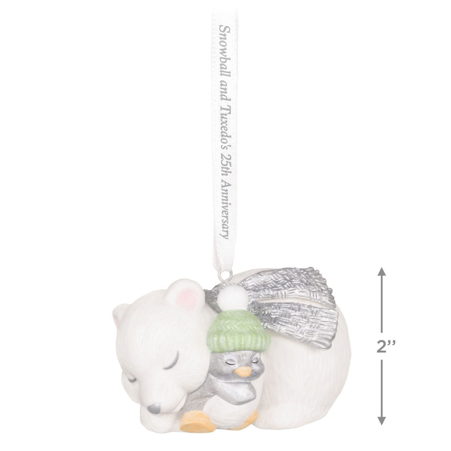 25th Anniversary Snowball and Tuxedo Porcelain Ornament for only USD 37.99 | Hallmark