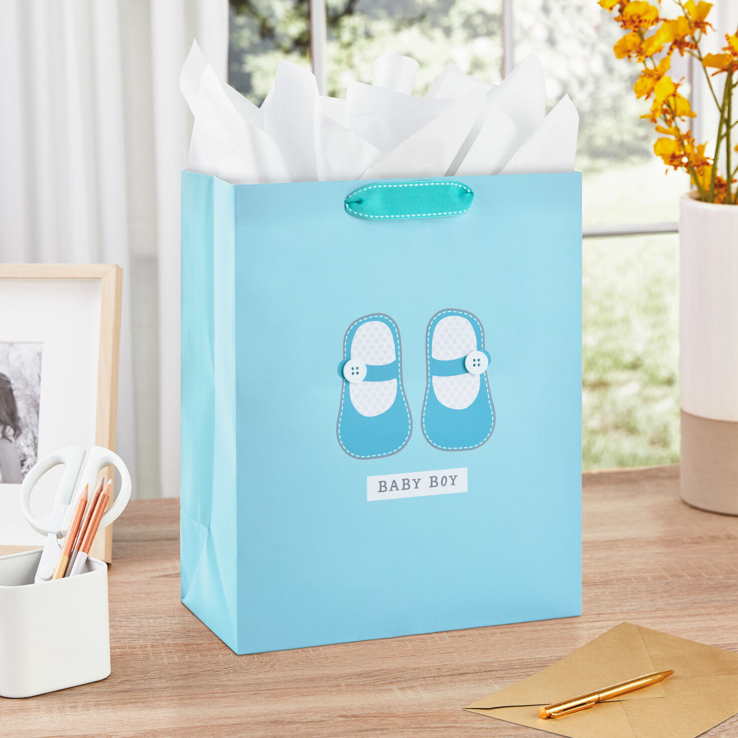 large baby boy gift bag