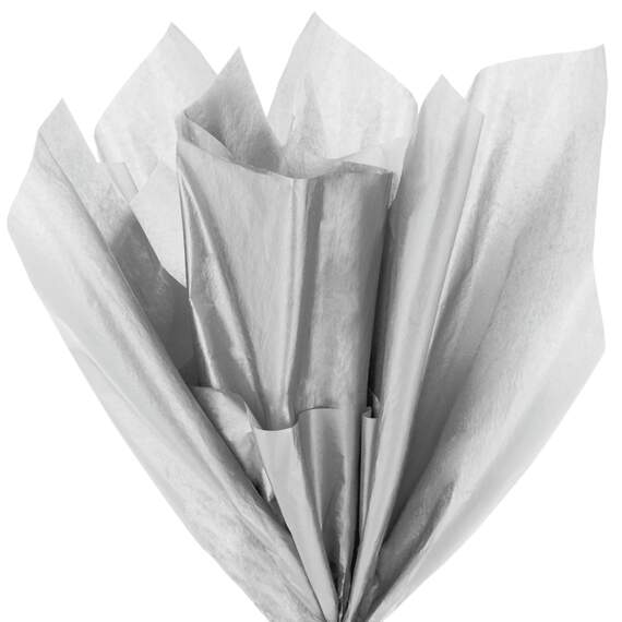 Silver Tissue Paper, 5 sheets, Silver, large image number 2