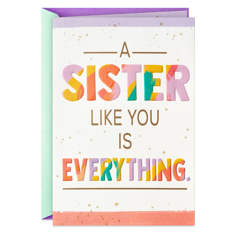 Incredible Person I Admire Birthday Card for Sister, , large image number 1