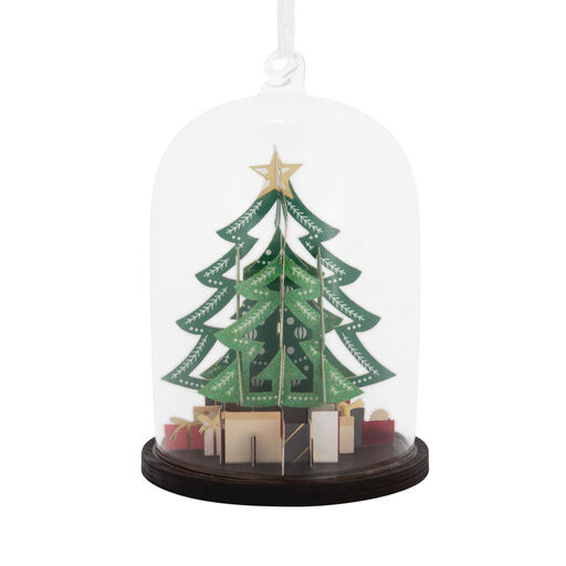 Signature Christmas Tree Glass Cloche Hallmark Ornament, 