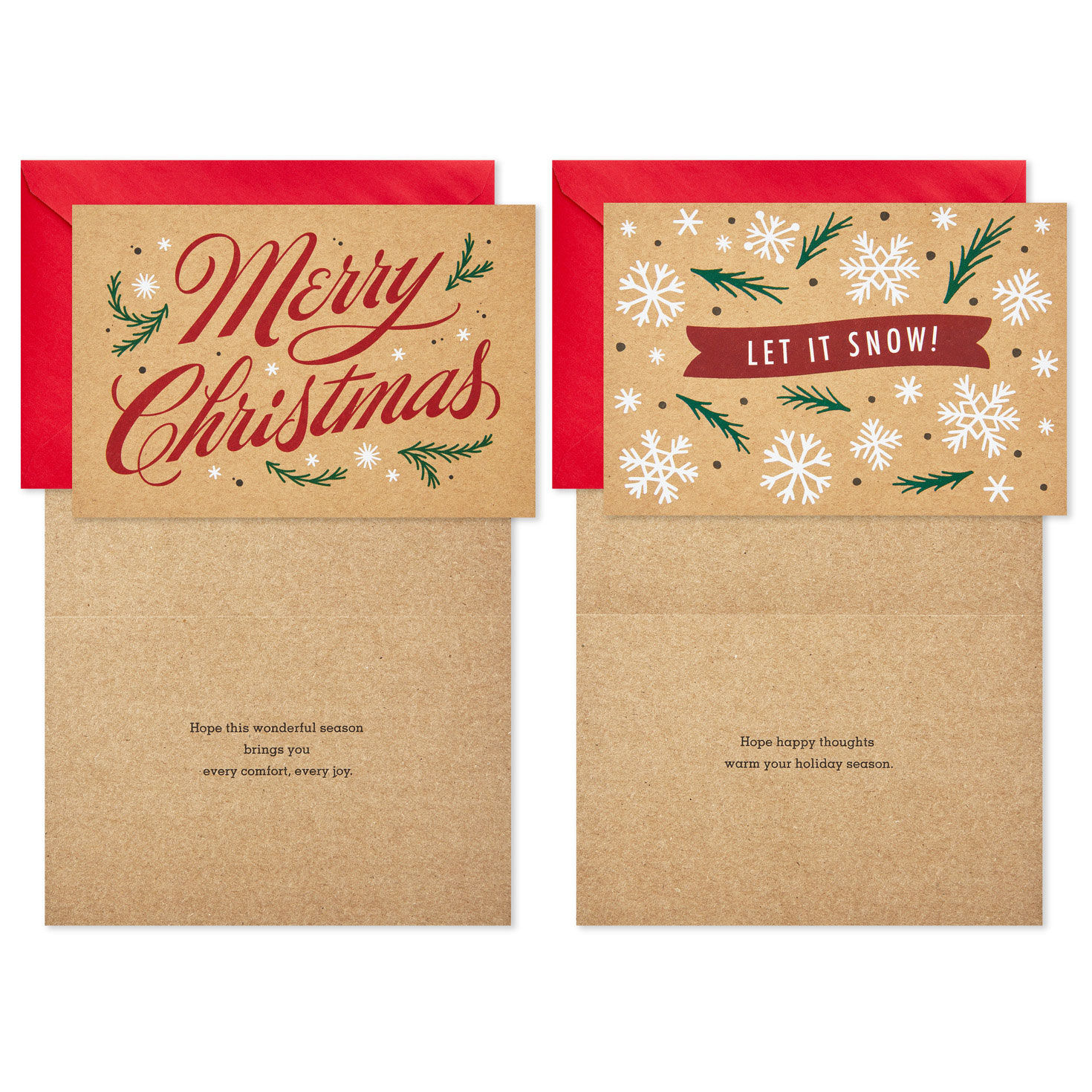 Rustic Kraft Boxed Christmas Cards Assortment, Pack of 36, , large image number 5
