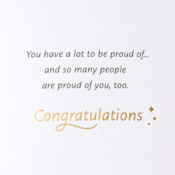An Accomplishment That's Yours Forever High School Graduation Card, , large image number 3