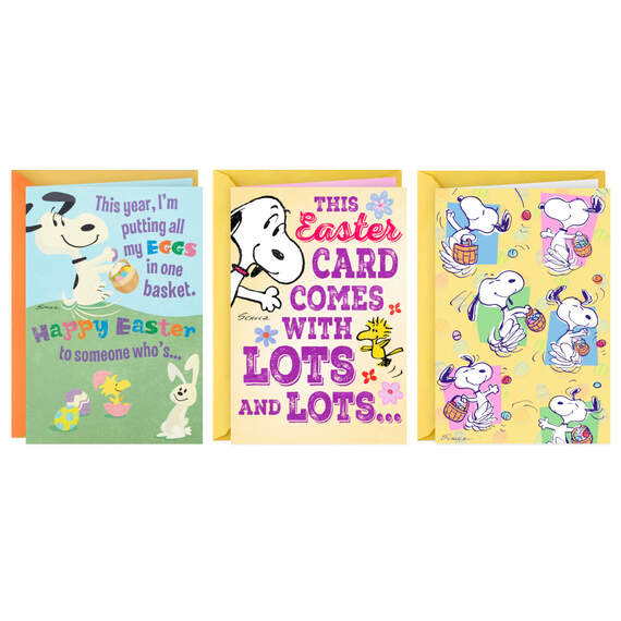 Peanuts® Easter Cards Assortment, , large image number 1