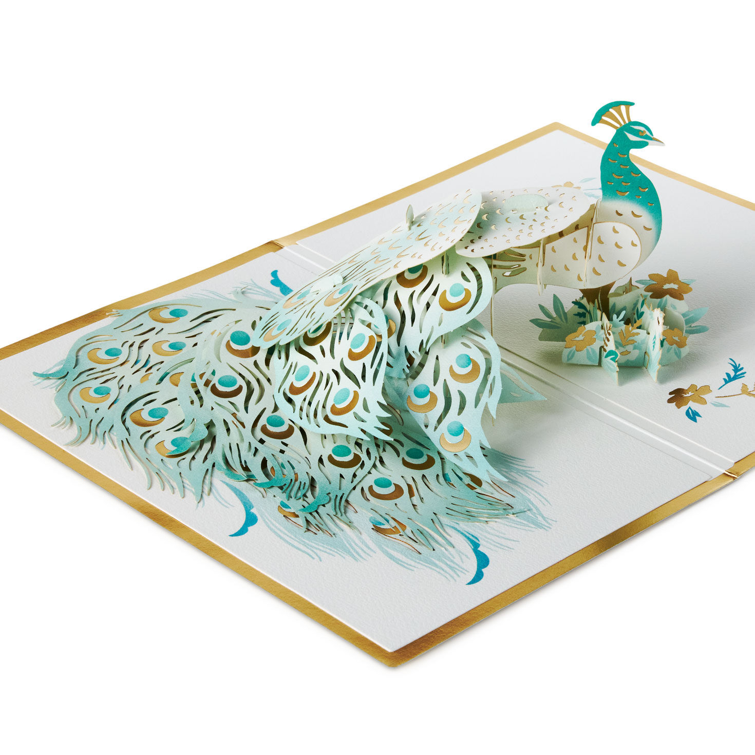 Uniquely Wonderful, Peacock Pop-Up Encouragement Card