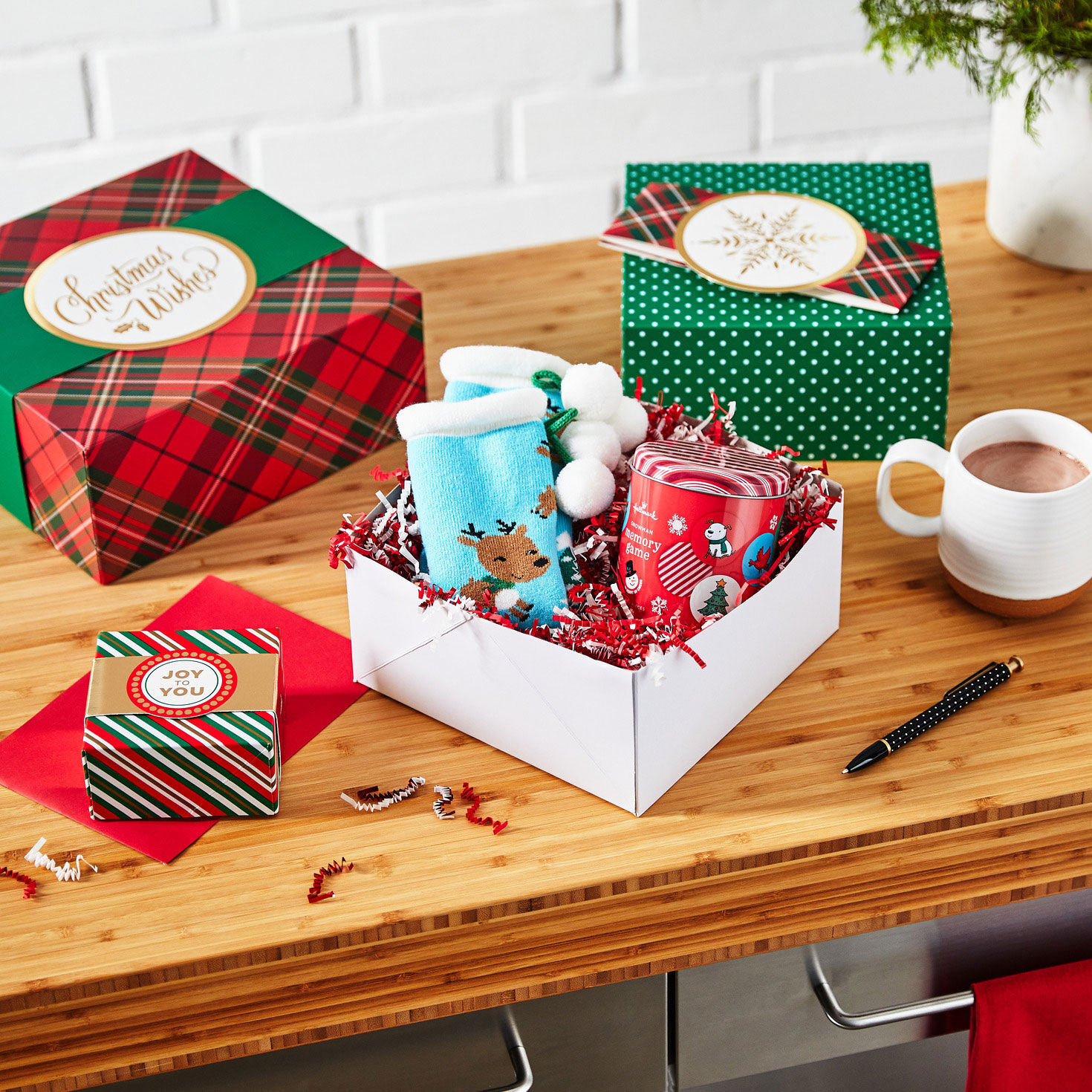 Joy to You Assorted Christmas Gift Boxes in use image number 2