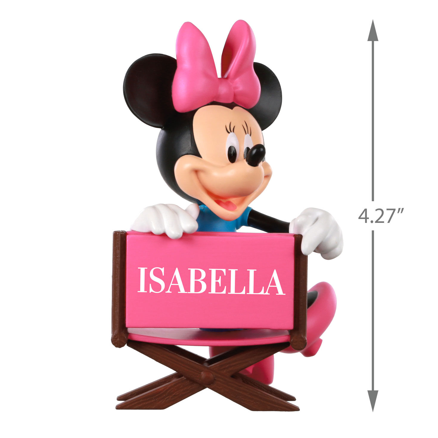 Disney Minnie Mouse in Director's Chair Personalized Ornament, Custom Text, , large image number 3