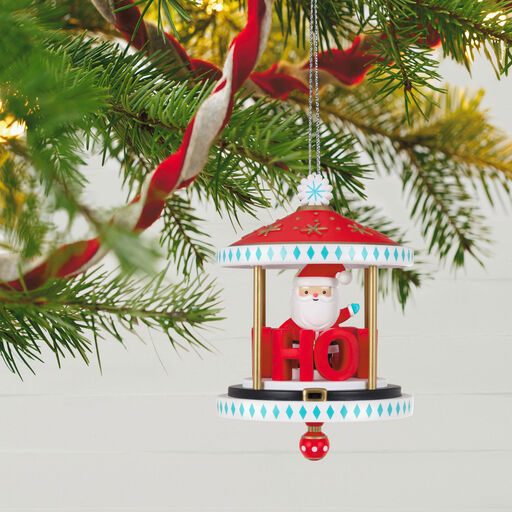 Santa-Go-Round Ornament, 