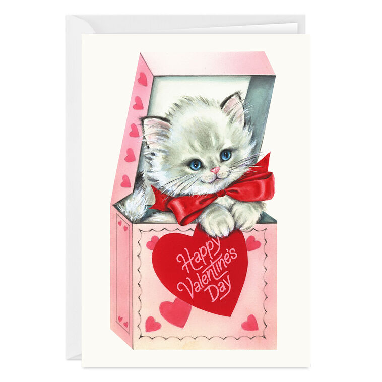 Purr-fect Cutie Custom Valentine's Day Card