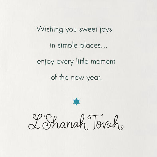 Sweet Joys in Simple Places Rosh Hashanah Card, 