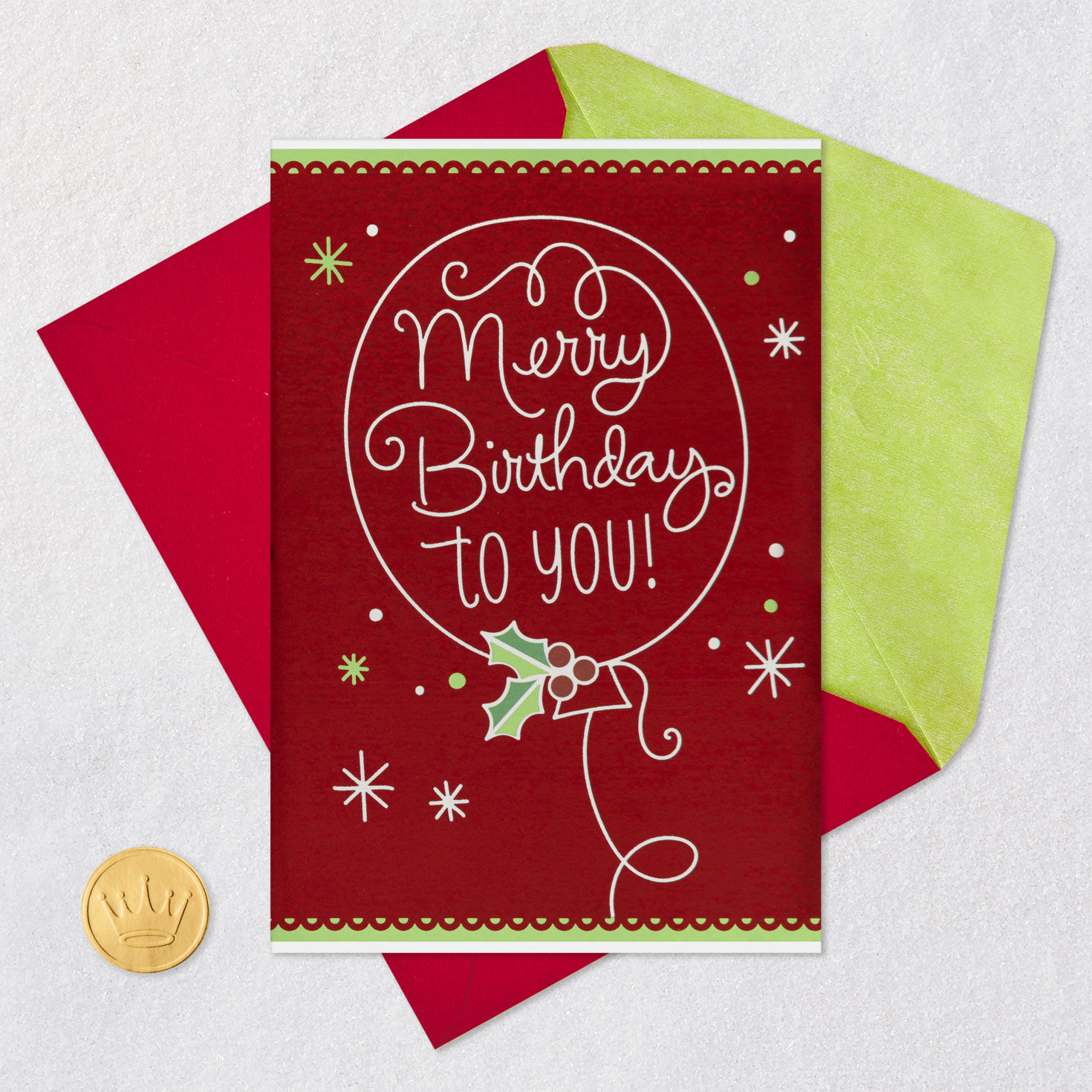 Very Merry Christmas Birthday Card for only USD 4.99 | Hallmark