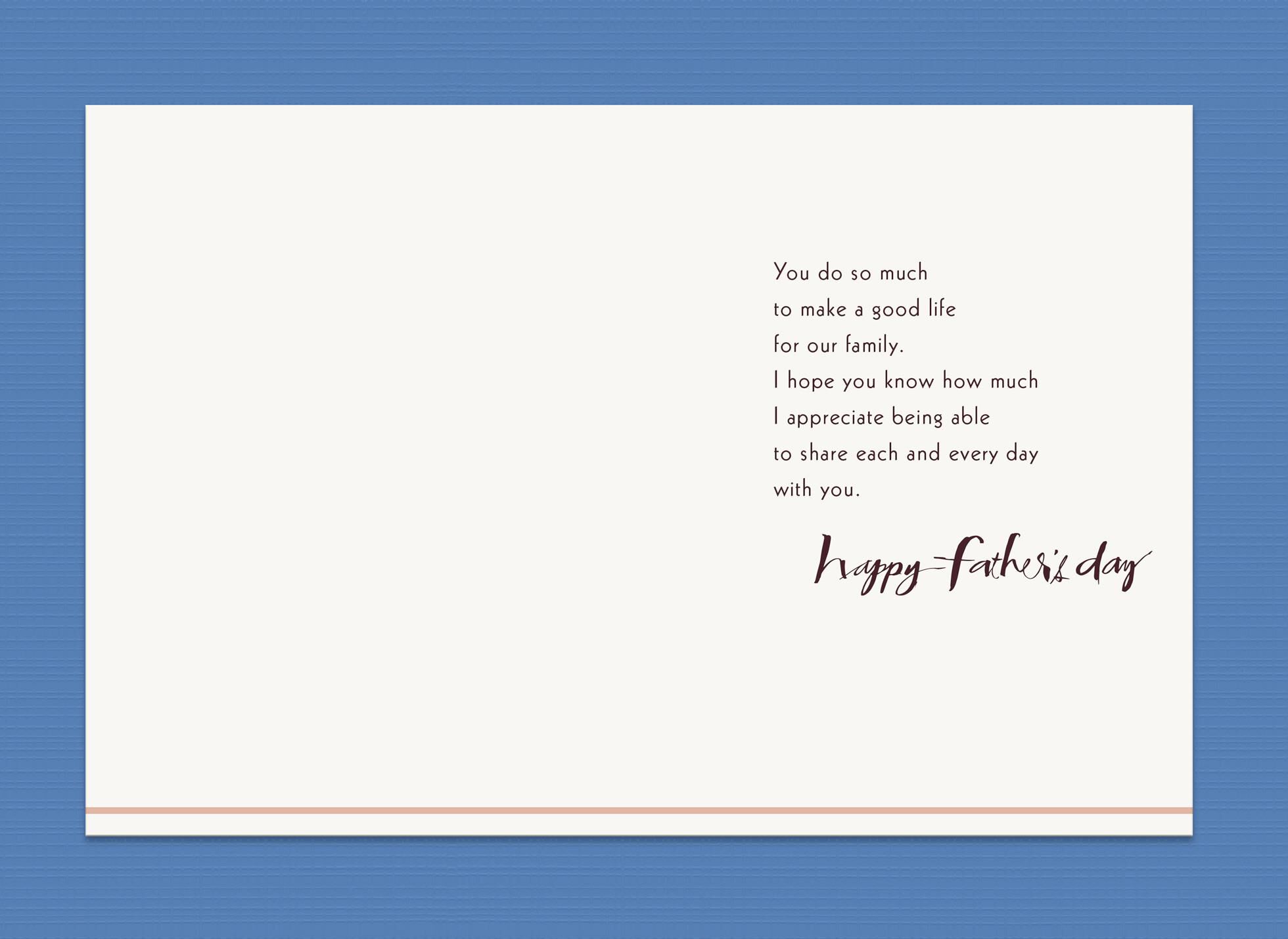 Coffee Cups Father's Day Card for the Man I Love