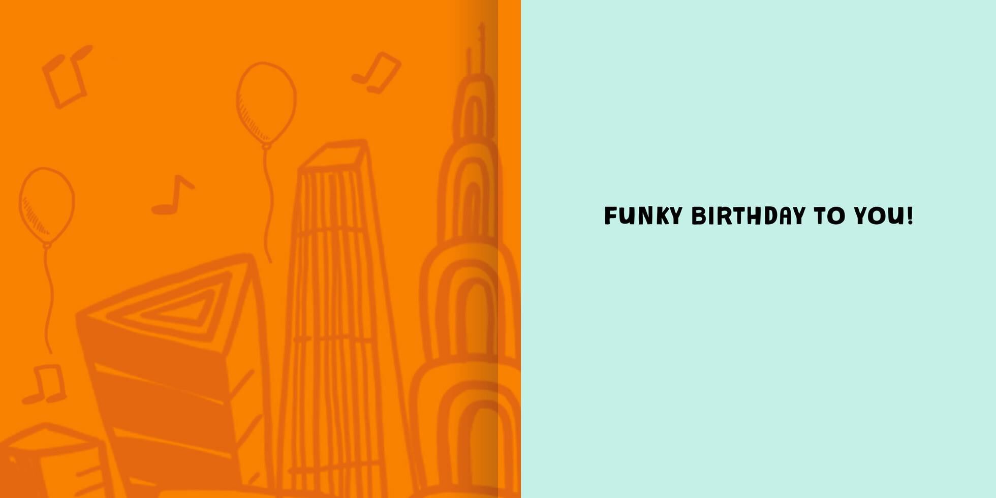 Funky Day Musical Birthday Card