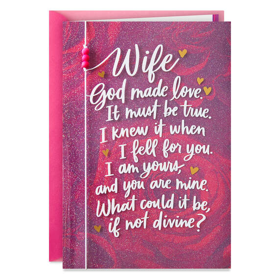 You're the Answer to My Prayers Valentine's Day Card for Wife, , large image number 1