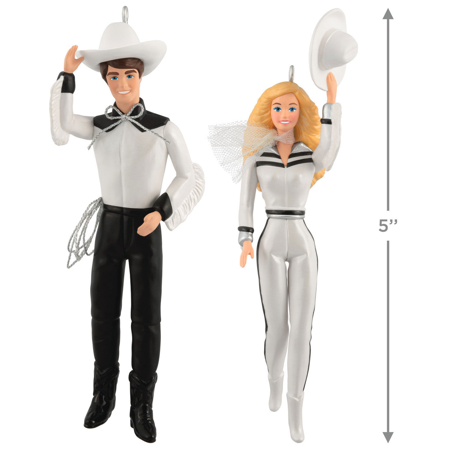 Barbie and Ken Western Stars Keepsake Ornaments measurement image number 3