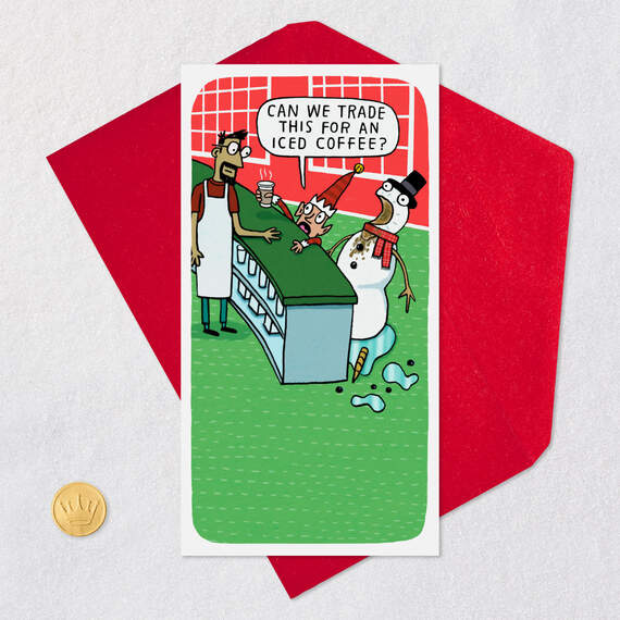 A Latte Joy Funny Money Holder Christmas Card, , large image number 6