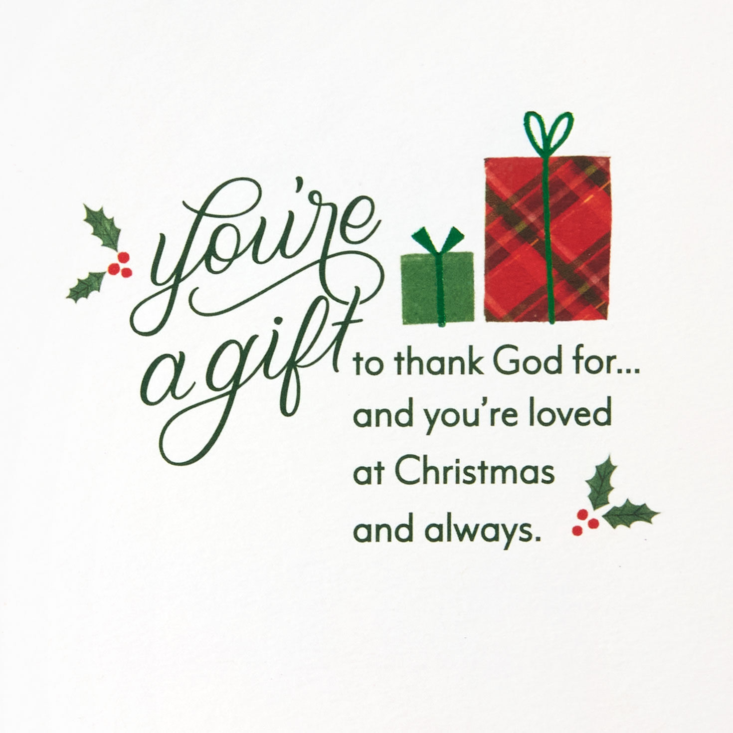 You're a Gift to Thank God for Religious Christmas Card for Grandson for only USD 4.99 | Hallmark