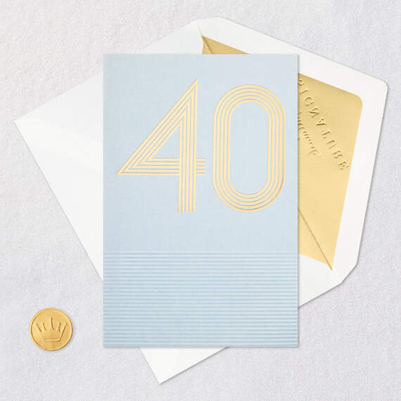 Four Decades of Incredible You 40th Birthday Card, , large image number 5