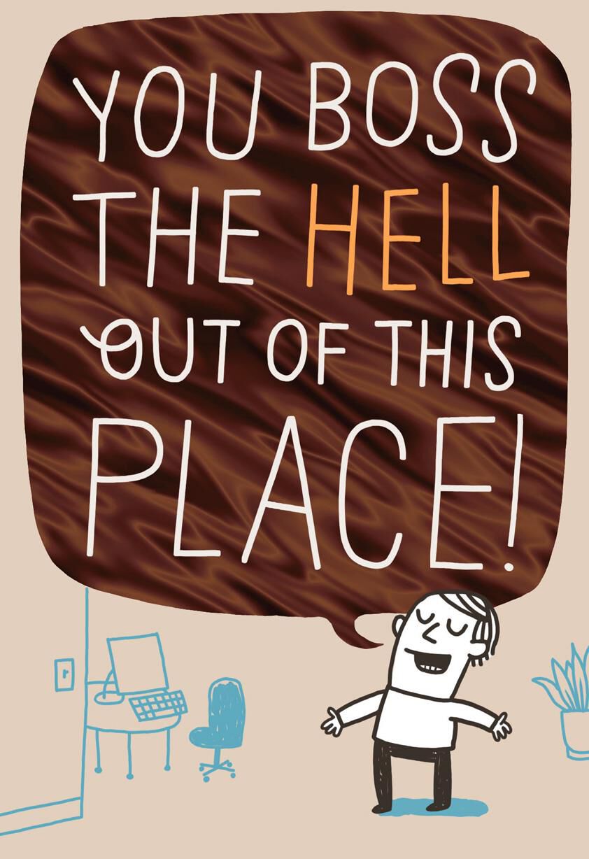 You Boss the Hell Out of This Place Funny Boss's Day Card