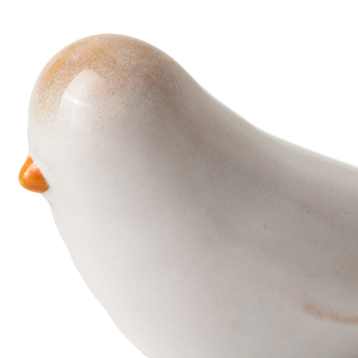 White Dove Ceramic Bird Figurine closeup view image number 3