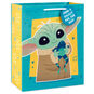 Grogu With Sorgan Frog on Blue Large Gift Bag Front image number 1