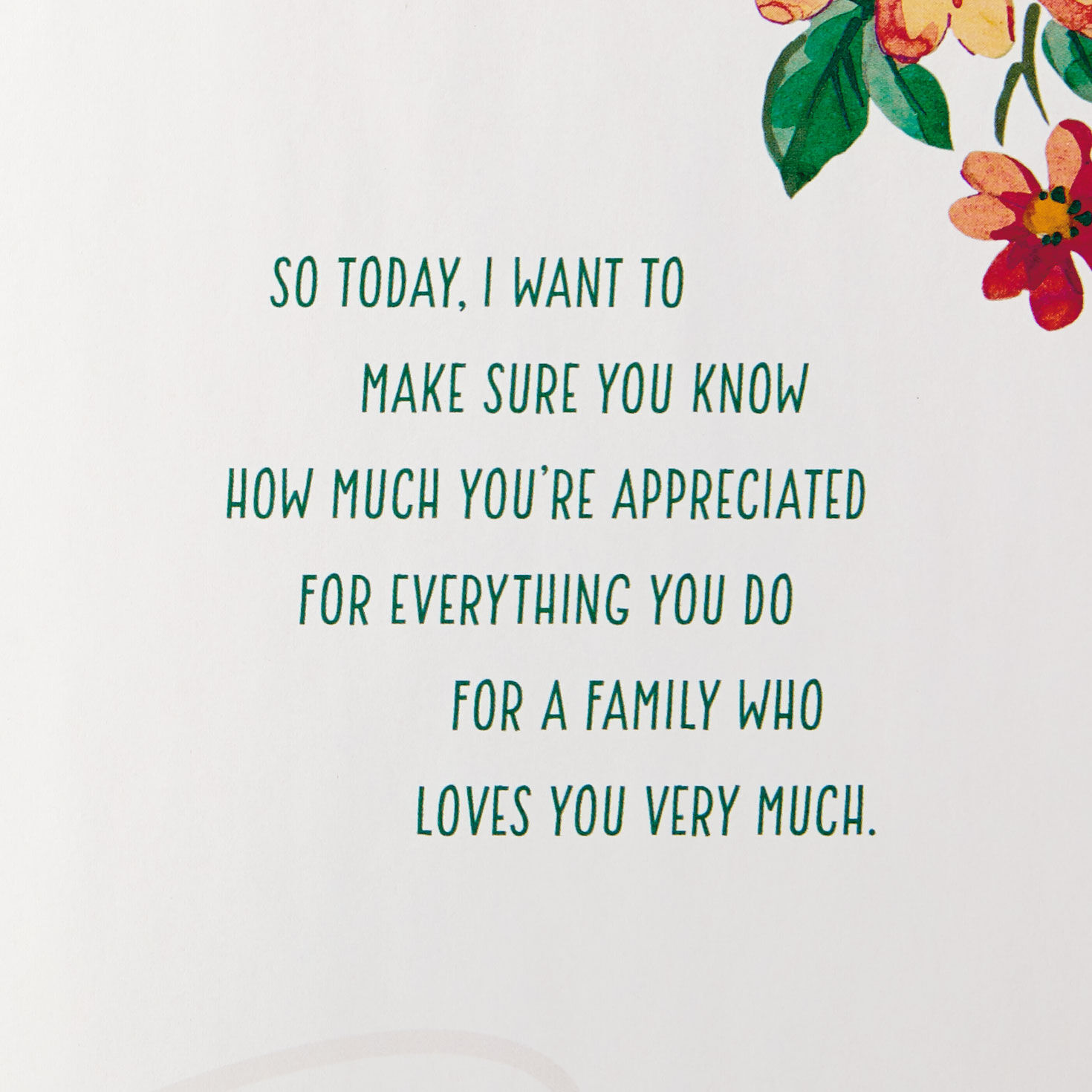 Things You Do Floral Mother's Day Card sentiment image number 3