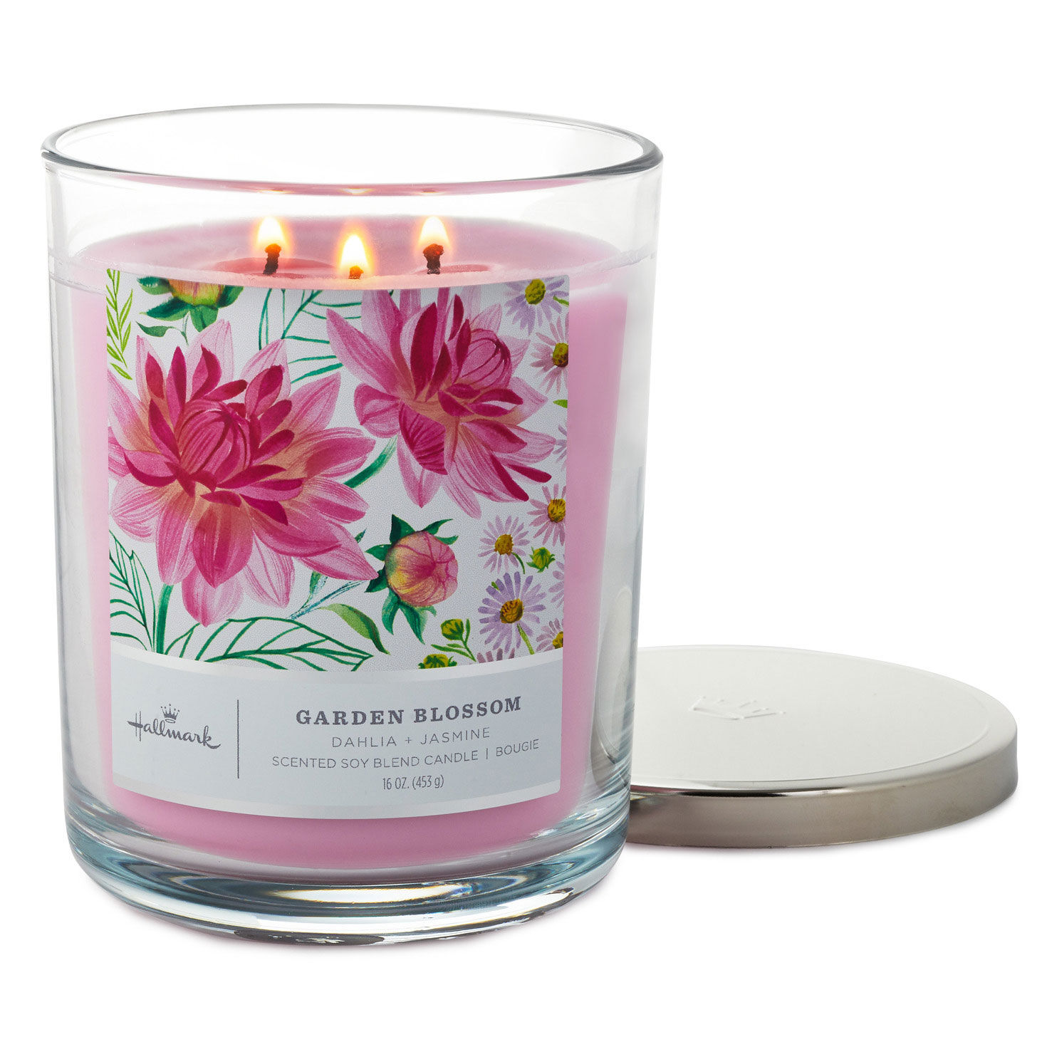 Garden Blossom 3 Wick Jar Candle 16 oz. Candles Hallmark