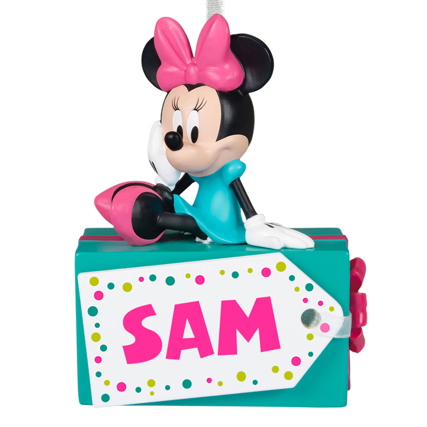 Disney Minnie Mouse Christmas Present Personalized Ornament, Custom Text, , large image number 6