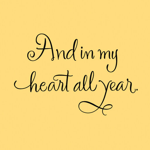 You're In My Thoughts and Heart Thanksgiving Card, 