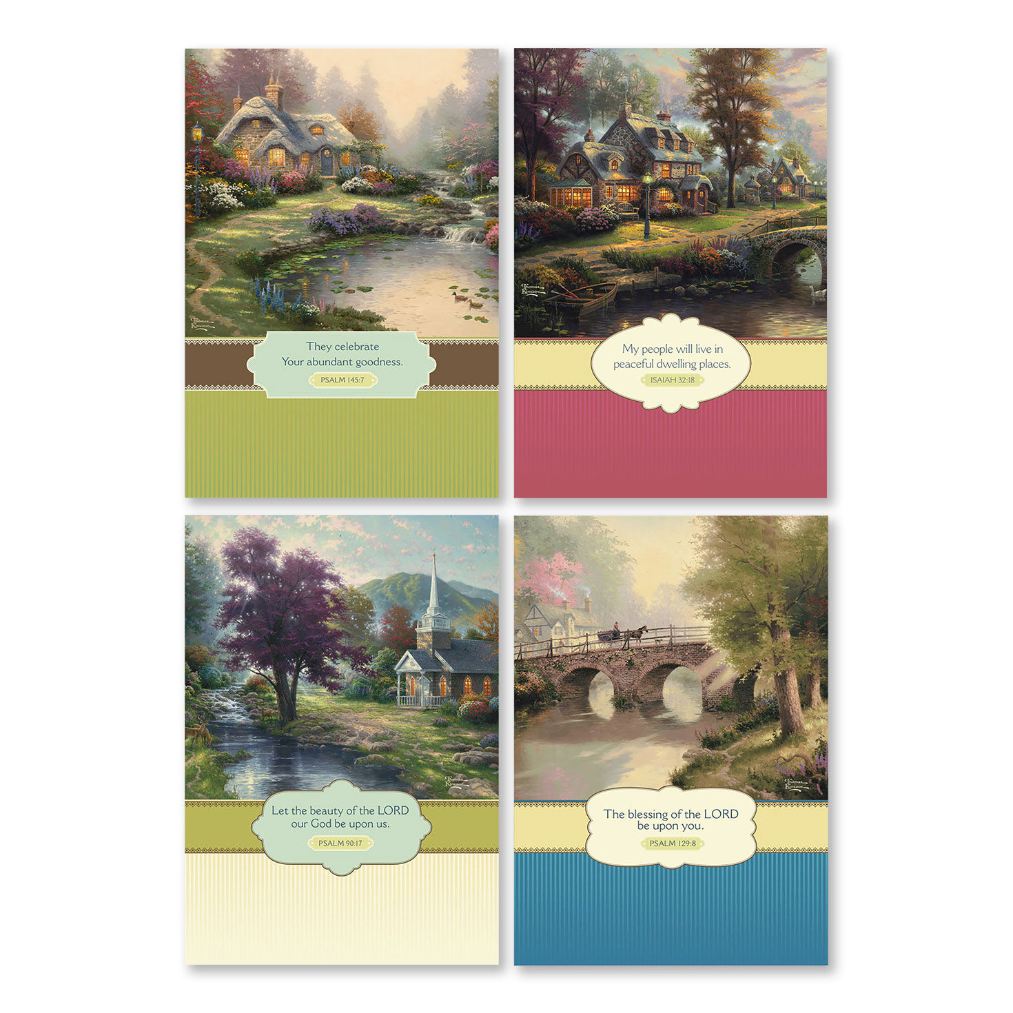 Thomas Kinkade Assorted Religious Thinking of You Cards, Box of 12