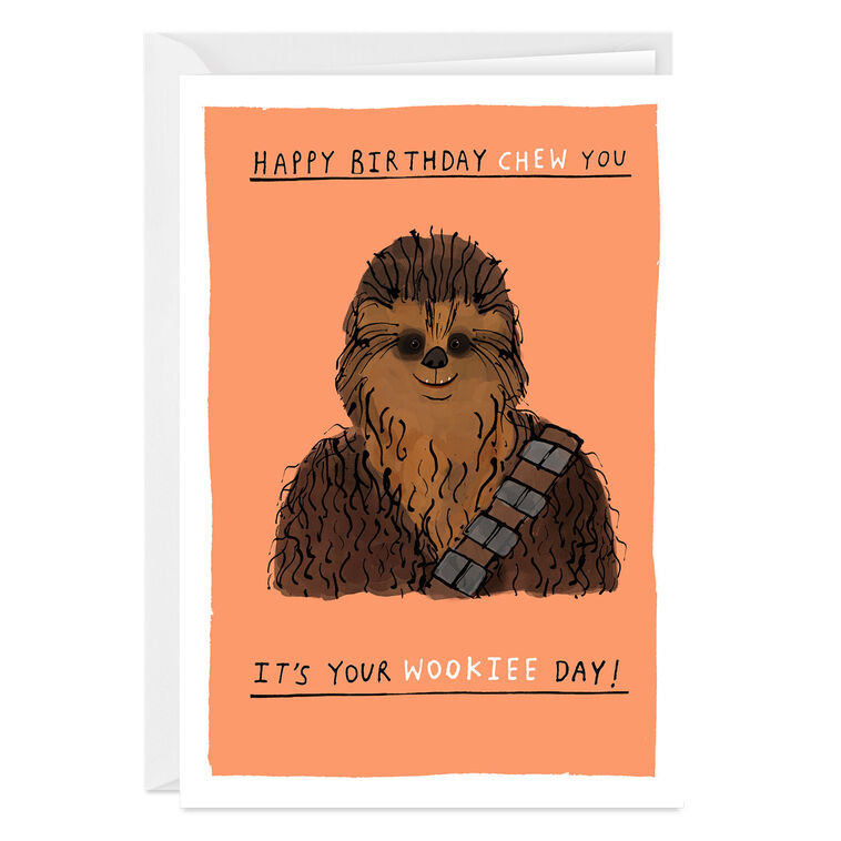 Star Wars™ Chewbacca™ Your Wookiee Day Custom Birthday Card