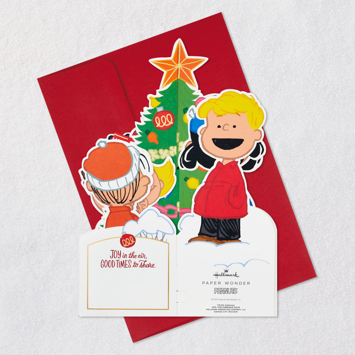 Jumbo The Peanuts® Gang Christmas Tree 3D Pop-Up Christmas Card for only USD 14.99 | Hallmark