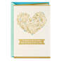 Love Floral Heart Wedding Card, , large image number 1