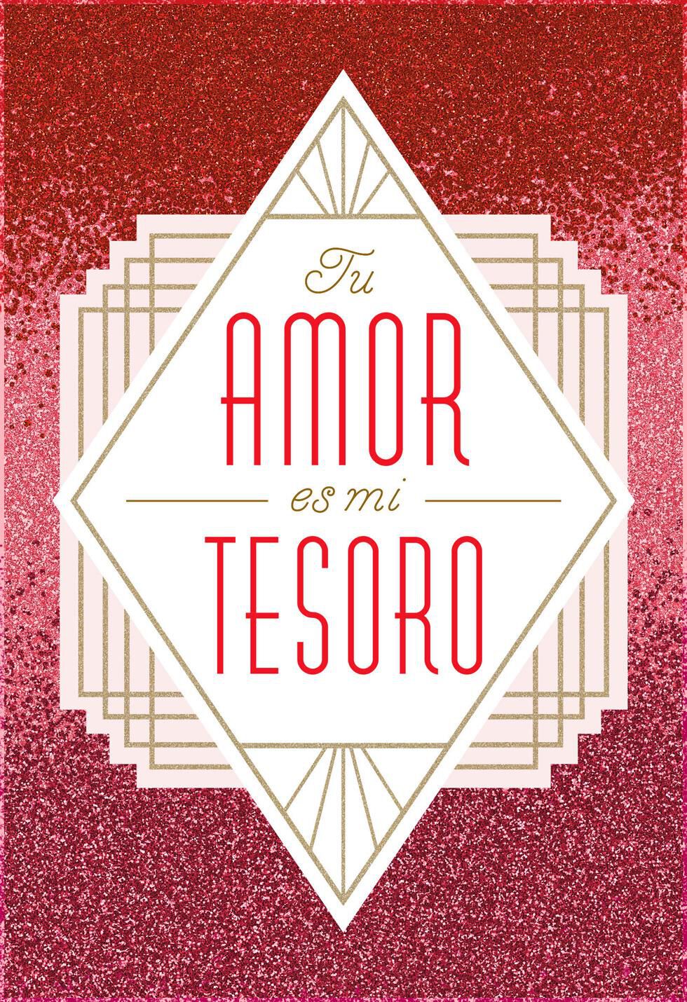 Celebrating Our Love Spanish-Language Valentine's Day Card
