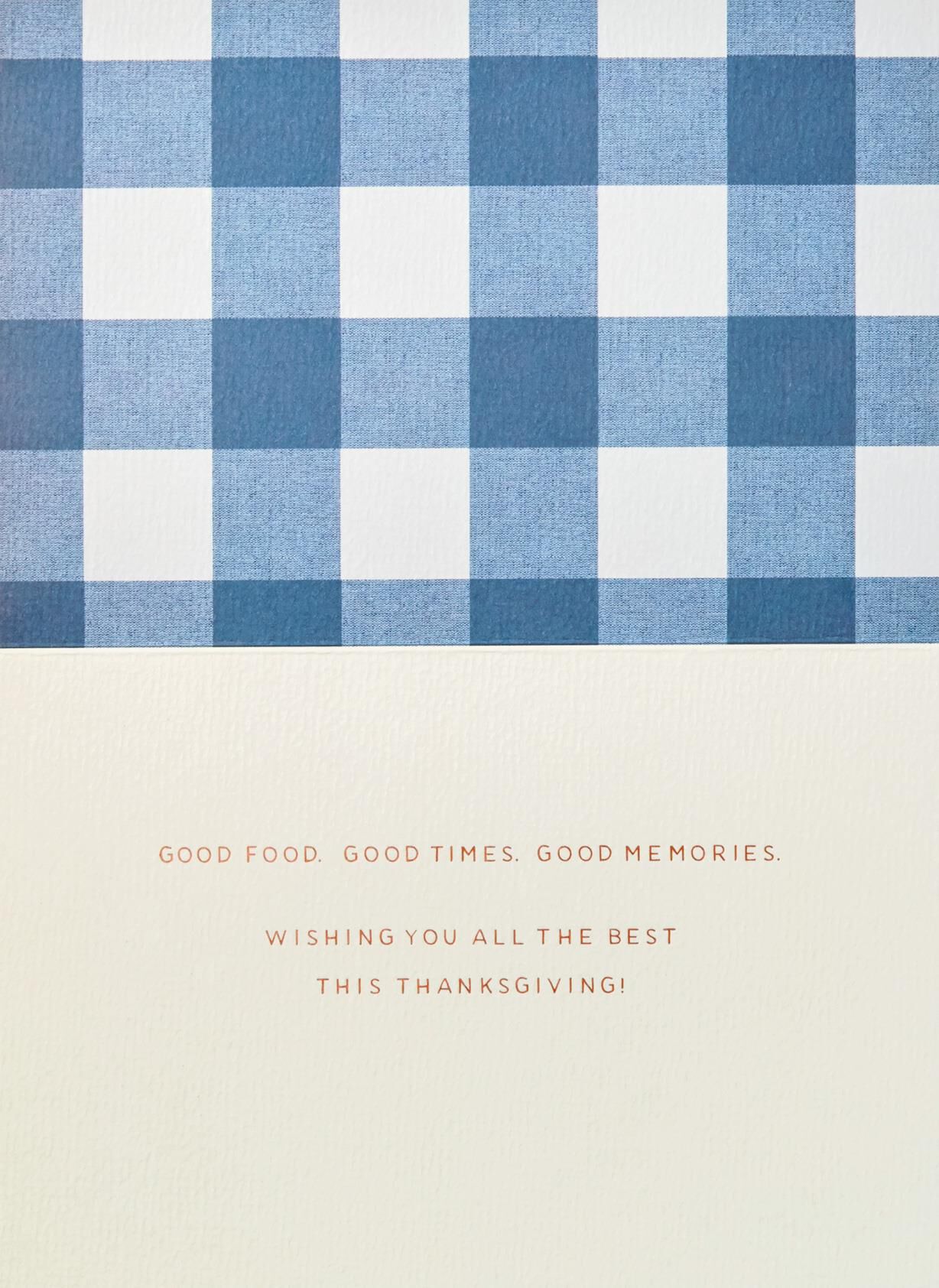 Good Food, Good Times Thanksgiving Card