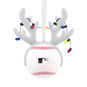 White Sox Reindeer Baseball Christmas Ornament back image number 6