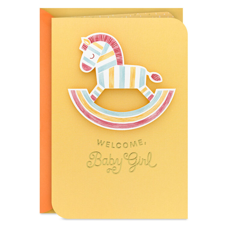 Strong, Unique and Loved New Baby Girl Card