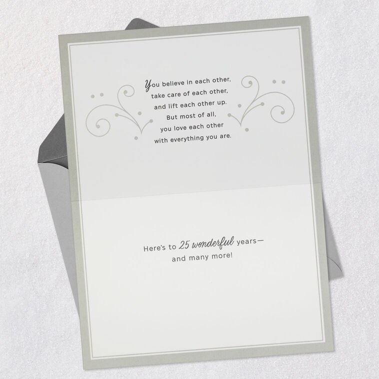 You Love Each Other With Everything 25th Anniversary Card, , large image number 4